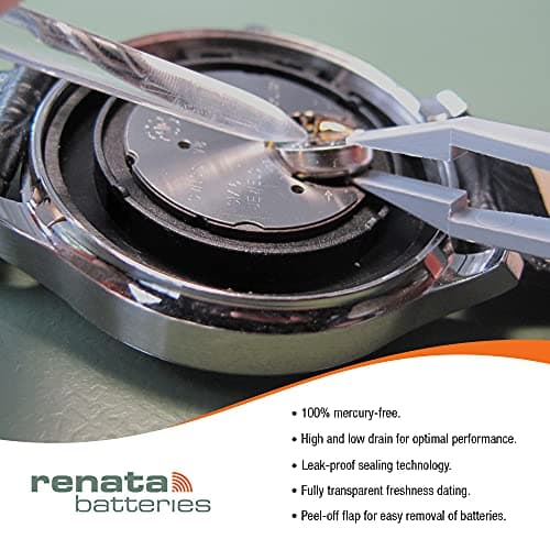 Renata #371 Silver Oxide Battery - 5 Pack — view 3