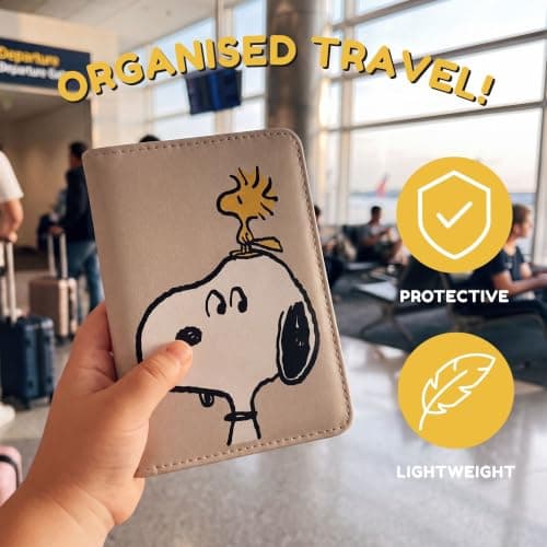 Peanuts Snoopy and Woodstock Passport Holder for Holidays, Airport, Travel — view 2