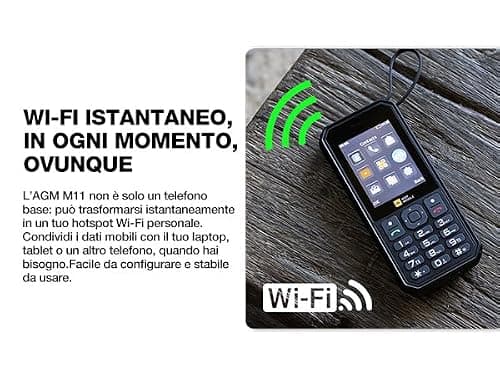 AGM M11 Rugged Mobile Phones, 4G Unlocked Dual SIMs, Cloud Apps/Mobile Hotspot/Torch/FM, Reverse Charging/4000mAh/Built-in USB-C Lanyard, IP68 & IP69K — view 4