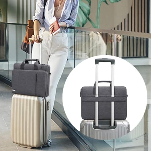 TECOOL 15.6 16 Inch Laptop Bag, 360 Protective Case Sleeve Messenger Bag — view 2