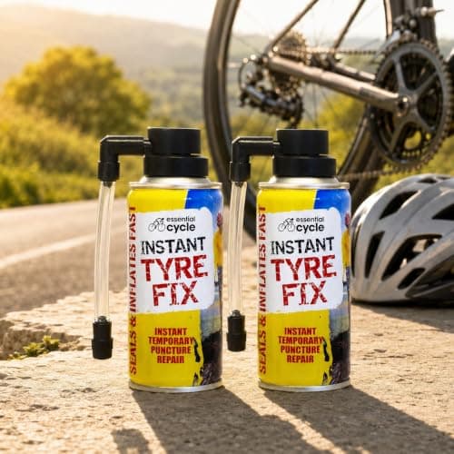 Instant Tyre Fix Spray 200ml for Bicycle Bike, Emergency Puncture Repair Foam Sealant and Inflator, Quick Flat Tyre Repair Kit for All Cycle Tyres, No Tools Required (Repair Kit 200ml (Pack of 2)) — view 2