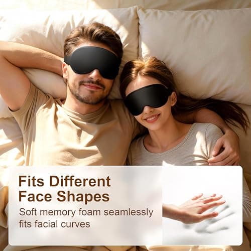 Gritin 100% Blackout Sleep Eye Masks for Women&Men, Side Sleepers Friendly — view 5