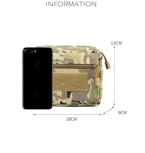 ACEXIER Army Molle Pouch Tactical Military Airsoft Organizer Daily Carry Recycling Bag Hunting Travel Waterproof Camo Tool Waist Pocket — view 4
