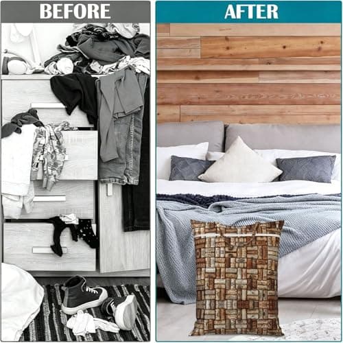 Wine cork Print Large Travel Laundry Bags,Washable Dirty Clothes Bags for Travel,Dry & Wet Use. — view 4