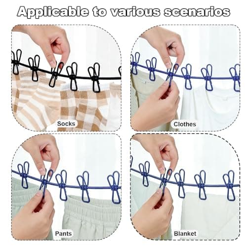XINGSUI 2 Pcs Travel Washing Line,Portable Clothesline,for balcony,outdoors — view 4