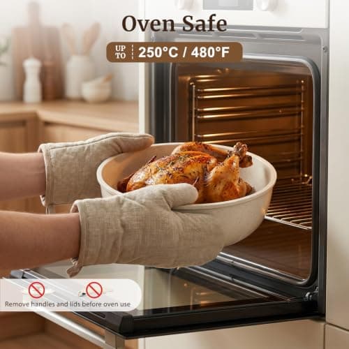 YASHE 20Pcs Nonstick Pots and Pans Set with Detachable Handles, Oven Safe — view 5