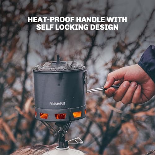 Fire-Maple G2 Pot and Black Neoprene Sleeve Heat Exchanger Protective Cover — view 5
