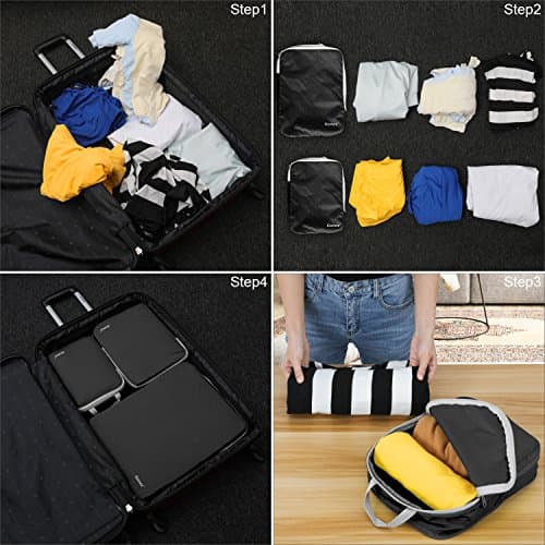 Gonex Compression Packing Cubes, 4-Piece Expandable Travel Organisers — view 6