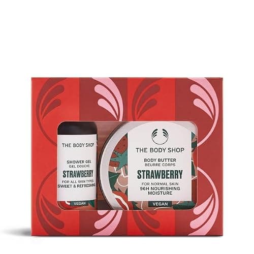 Strawberry Treats Gift Set, 2-Piece Full-Size Body Care (Worth £10.5)