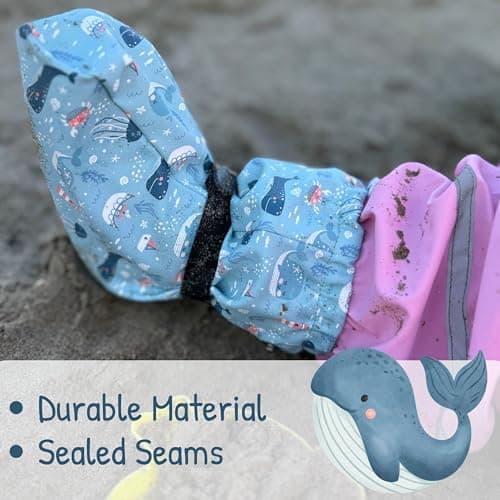 HECKBO baby rain booties without fleece rain shoe covers - Sea - 3-18 months - overshoes crawling shoes — view 6