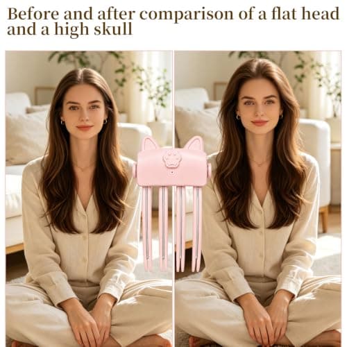 Heated Hair Volume Clip,Wireless Heated Volumizing Root Lift Clip，Beige-B — view 6