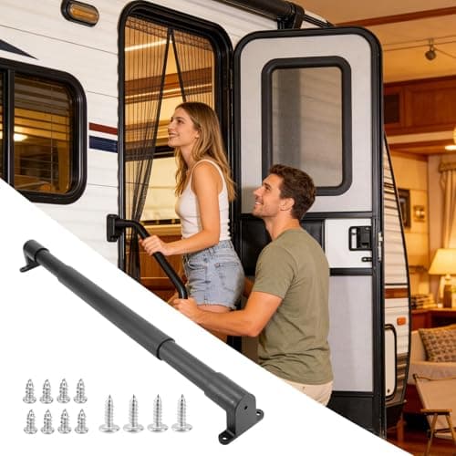 Handle Bar for Motorhome Mosquito Door – Telescopic Bar Support for Caravans – for Caravan Mosquito Net – for Camper Trailer Travel Camping Hiking Road Trip Outdoor — view 3
