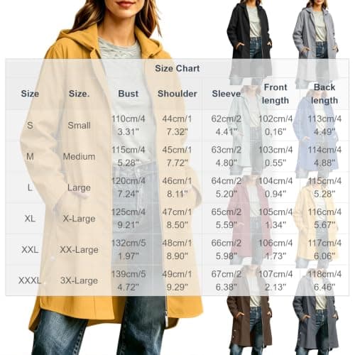 Womens Waterproof Jackets Ladies Rain Coat Lightweight Windbreaker — view 4