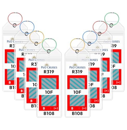 8-Pack P&O Cruise Luggage Tag Holder,Cruise Ship Essentials 2026