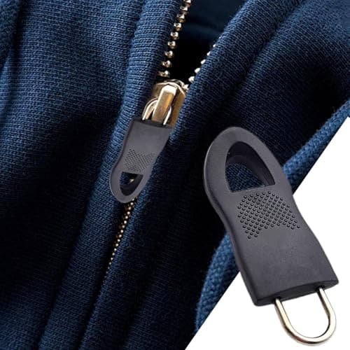 Zipper Pull Replacement - Heavy Duty Backpack, Nylon and Stainless Steel Zipper Handle, Garment Bag Repair Accessory, Parts Handle — view 2