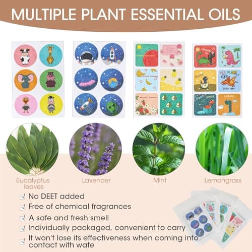 Mosquito Repellent Stickers with 24 Patterns — view 3
