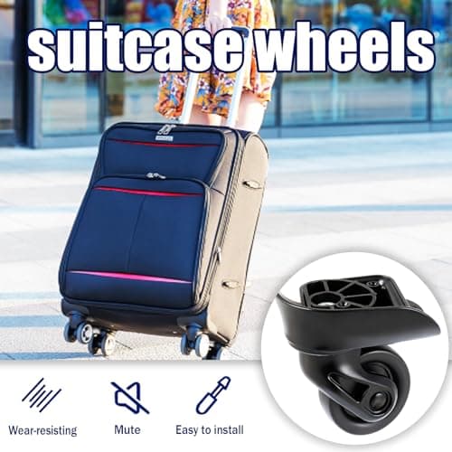 cddcwz 2 Pairs Suitcase Replacement Wheels，Replacement Wheels Spare — view 5