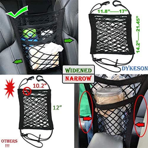 DYKESON Pet Barrier, Dog Car Organizer, Expandable Storage Pouch, Handbag Holder, Universal Fit for Cars, SUVs, Trucks – Drive More — view 4