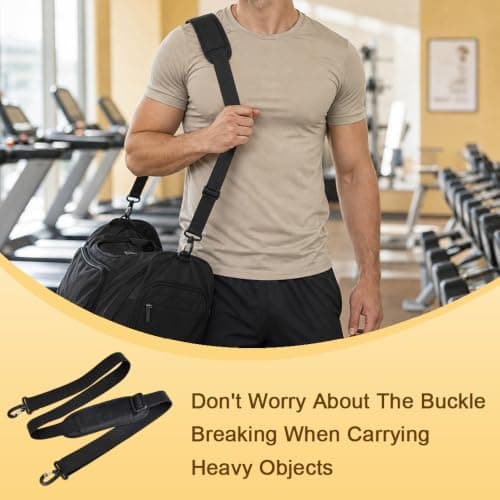 Adjustable Shoulder Strap Replacement Bag Belt with POM Hooks — view 6