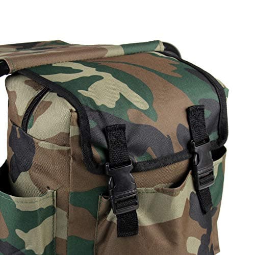 Shoze Folding Camping Chair Waterproof Fishing Tackle Bag Backpack With Stool Seat Backpacking Fishing Stool Hiking Seat Camping Gear For Outdoor Indoor Picnic Travel — view 6