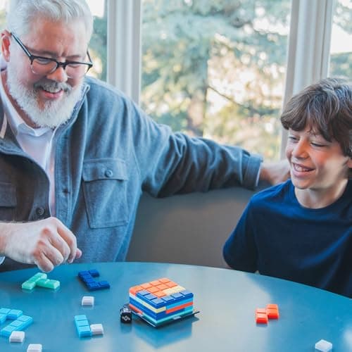Learning Resources Upzzle Strategic Stacking Puzzle Game, Ages 7+, Brain Teaser for Kids, Logic & Problem Solving Travel Game for 2 Players — view 3