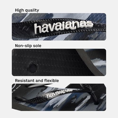 Havaianas Top Camu Men FlipFlop Black/Black/White 10/11 UK — view 4