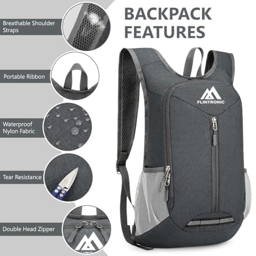 flintronic Foldable Backpack, Ultra Lightweight Rucksack, 16L Hiking Backpack, Unisex Packable Backpack For Men Women, Waterproof Travel Daypack For Outdoor Sport Biking Hiking Climbing — view 2