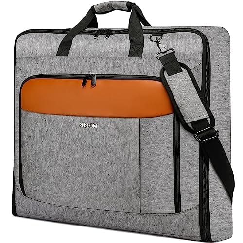 PUSLOM Garment Bags for Travel Large Suit Bag for Men Women, Grey