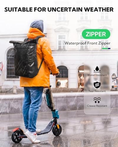 Waterfly Roll Top Backpack Rucksack: Rolltop Water Resistant Daypack — view 3