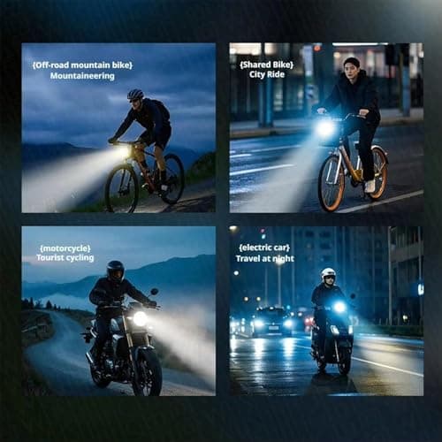 Bike Headlight Rechargeable Bright Type-c Rechargeable Waterproof — view 5