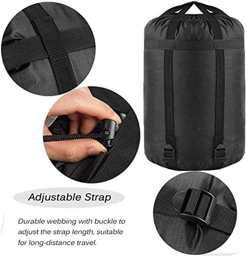 MOOCY Compression Stuff Sack, 12L/45L Sleeping Bag Cover Sack Sleeping Bags Storage Stuff Sack Organizer - Great Sleeping Bags Clothes Camping Hiking Backpacking — view 5
