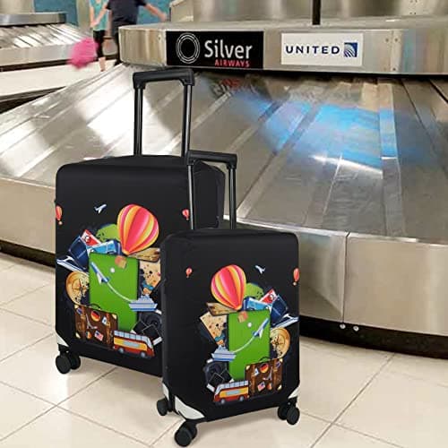 Explore Land Travel Luggage Cover Suitcase Protector Fits 18-22 Inch Luggage (Travel, S) — view 6