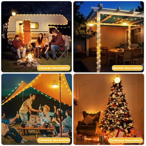 Famgoods Solar Camping Lights,10m Solar &USB Rechargeable — view 6