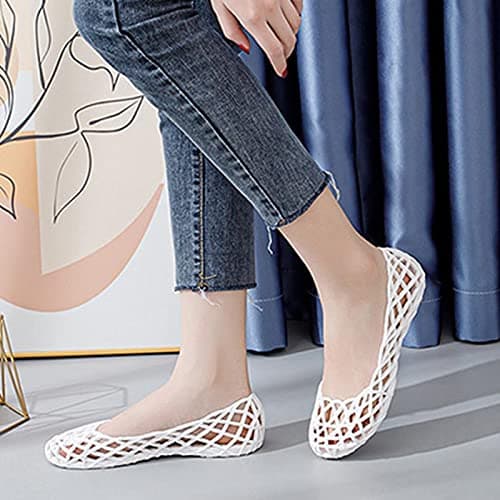 Womens Wide Fit Sandals UK Clearance Ladies Closed Toe Flat Sandals Summer Orthotic Slides Hollow out Shoes Casual Walking Sandal Lightweight Footwear Non Slip Slippers Lightweight for Travel — view 2