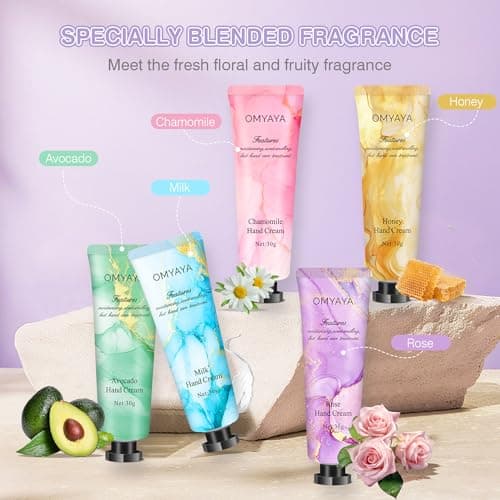 Hand Cream Gift Set 50pcsx30ml, Non-greasy Fast-absorbing Mini Hand Lotion for Very Dry Cracked Hand Moisturizer Travel Size Hand Cream Party Favors Bulk Gifts for Women Men Christmas Birthday — view 3