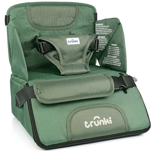 Trunki Travel Dining Booster Seat - Folding Booster Seat Dining Chair, Portable High Chair Child Booster Seat with Backrest for Little Foodies from 1 to 3 Years (or 15 kg)