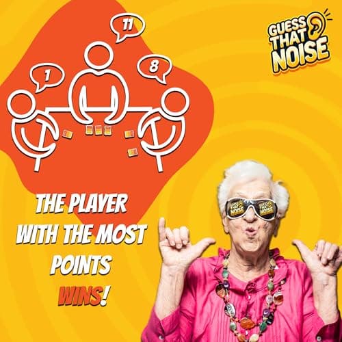 Worgan Games Guess That Noise: Funny Sound Impressions Party Game for Family & Friends - Travel Size - 2-15 Players - Ages 8+ — view 6