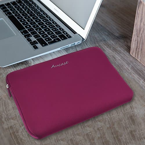 Aucase Laptop Case Sleeve 13.3 14 Inch, Thickest Lightest Water Resistant Neoprene Protective Laptop Bag for Men and Women, Compatible with MacBook 15.3''/ Air 15'' M3 M2, Chromebook — view 6