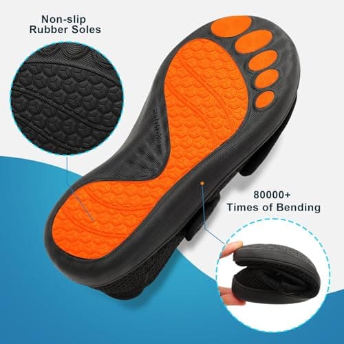 JOINFREE Womens Barefoot Shoes Wide Toe Box Walking Shoes Black — view 6