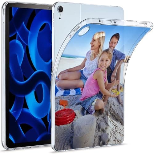 Personalised Case Compatible with All iPad models iPad 10th, 9th Gen,6th Gen, 5th Gen, Mini, Air, M2, M3 – Collage Photo Gel Clear Silicon Shockproof Cover - Personalize with ONE-PHOTO — view 4