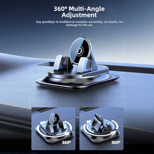 Rackumic Dashboard Phone Mount 9.9cm Compact Size Stable Grip — view 4