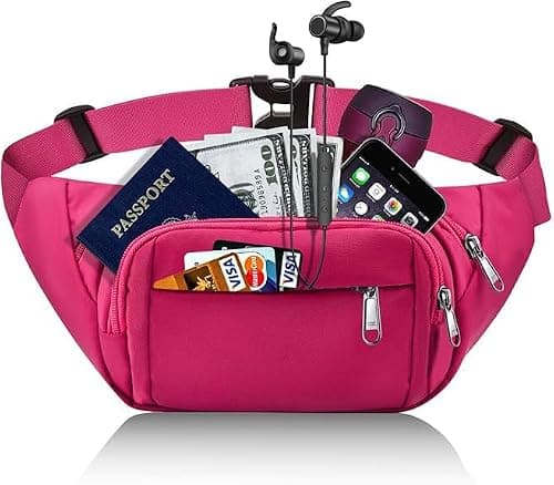 SUPHOSMT 4 Pockets BumBags with 35cm Extended Belt Large Capacity — view 2
