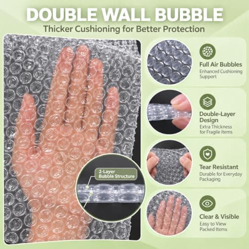 High-PQ 50 Pcs Bubble Pouch Wraps, 20x25CM (8x10") — view 4