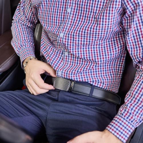 Vatan Men's Belt Leather Ratchet Belt for Men Dress Casual Every Day — view 2