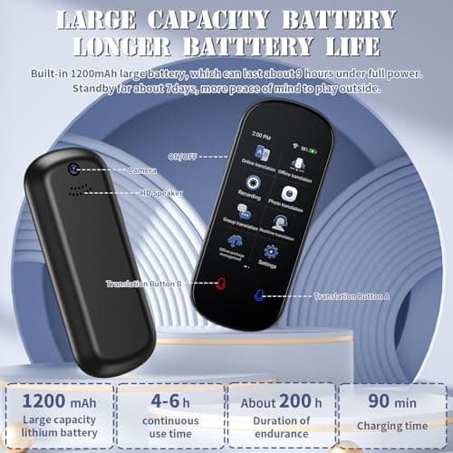 Bekasa Language Translator Device, Instant Voice Translation 139 Languages — view 3