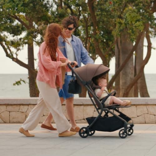 Silver Cross Nia Compact Travel Stroller, Birth to 22kg, Chocolate — view 2