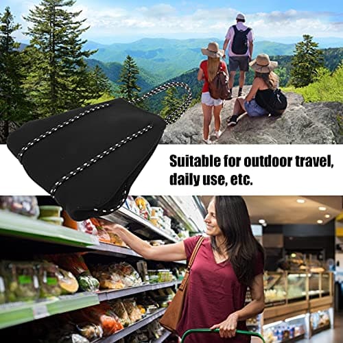 Sunicon Tote Bag for Women, Neoprene Breathable Shoulder Bag, Beach Tote Pool Bags, Large Capacity Handbag for Weekender Travel (Black) — view 2