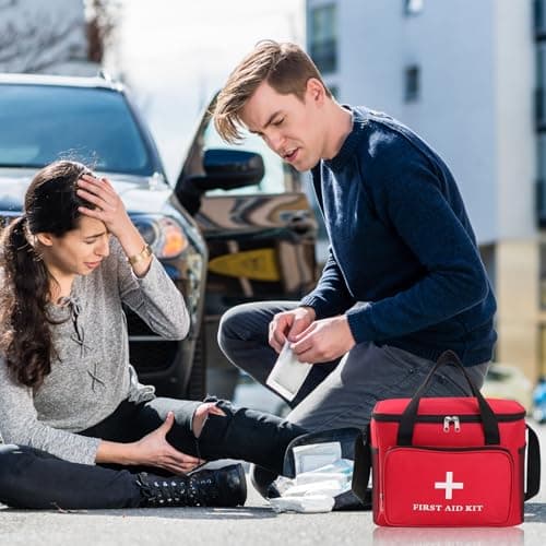 TTIAYAO First Aid Bag Empty Travel First Aid Kit with Shoulder Strap — view 5