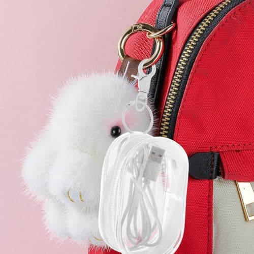 Earphone Storage Bag with Clasp, Portable Travel Pouch — view 5