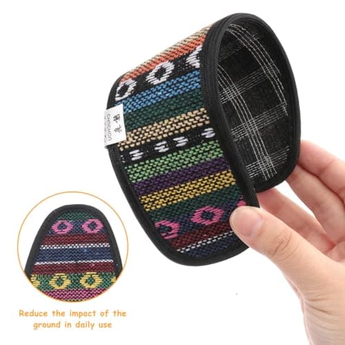 EXCEART 3 Pairs Bamboo Charcoal Handwoven Linen Shoe Insoles for Odor Control, Sweat Absorbing, Comfort in Running, Hiking, Biking - Size 38 — view 2